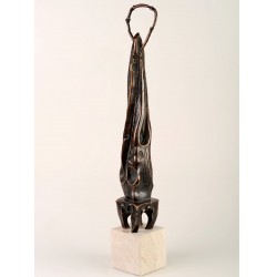 Evanghelist III - sculptură în bronz, artist Liviu Bumbu